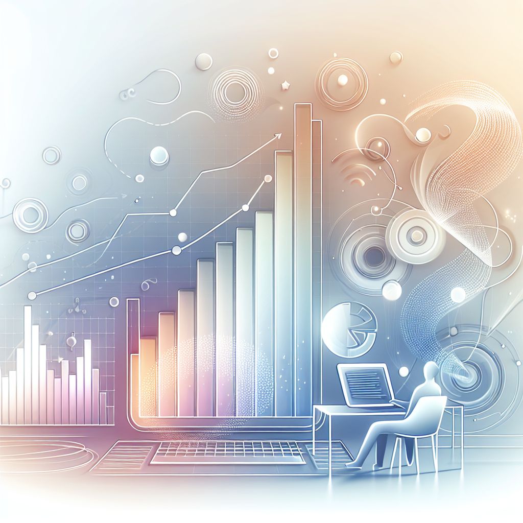 Data collection in illustration style with gradients and white background