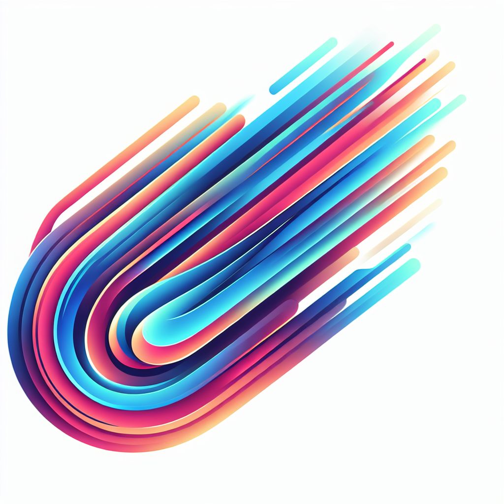 speed in illustration style with gradients and white background