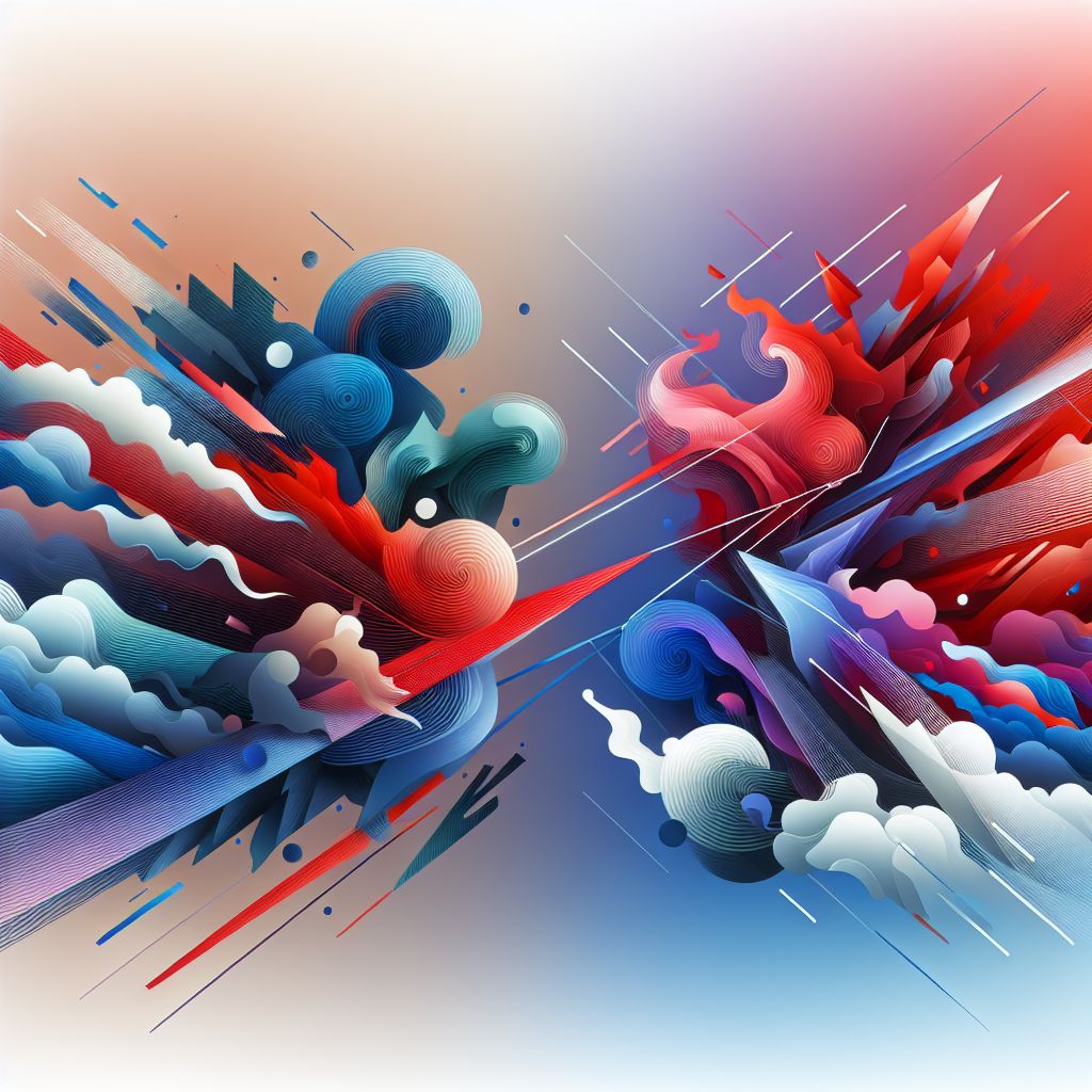 competitiveness in illustration style with gradients and white background