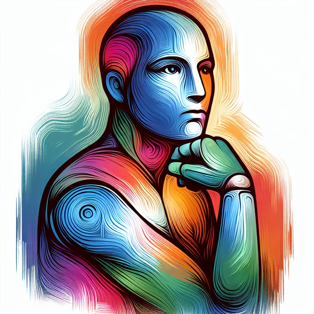 ChatGPT in illustration style with gradients and white background
