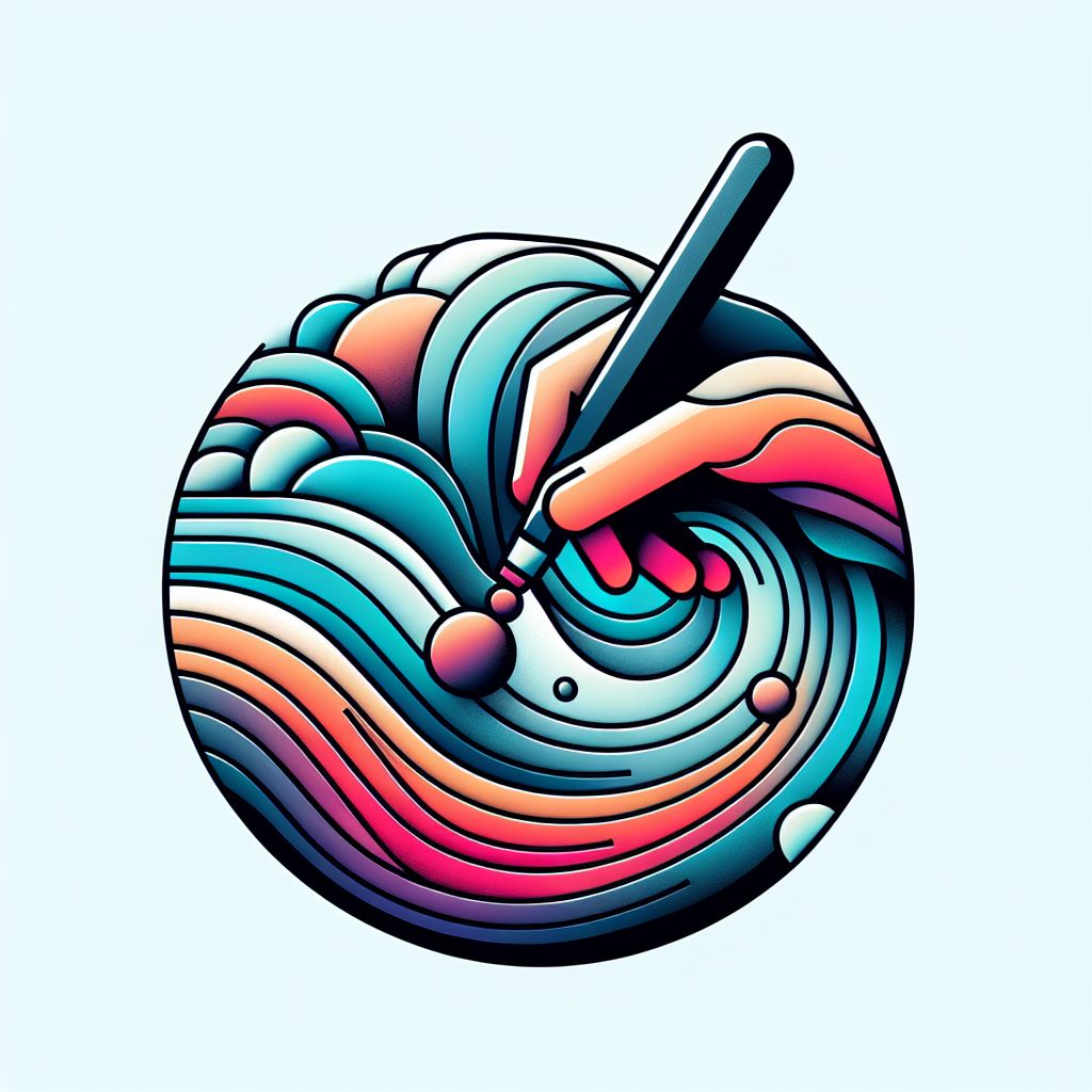 analyze in illustration style with gradients and white background