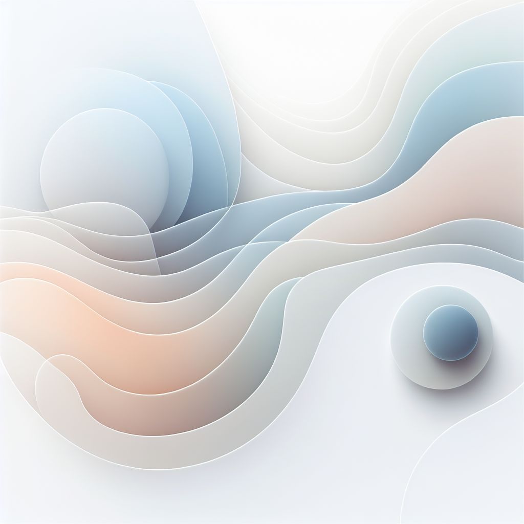 Augmentation in illustration style with gradients and white background