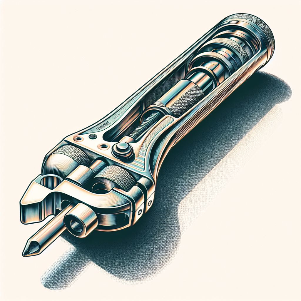 Tool - Instrument in illustration style with gradients and white background
