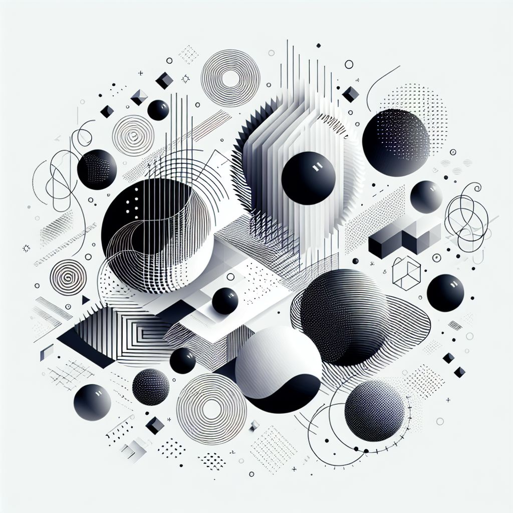 affects in illustration style with gradients and white background