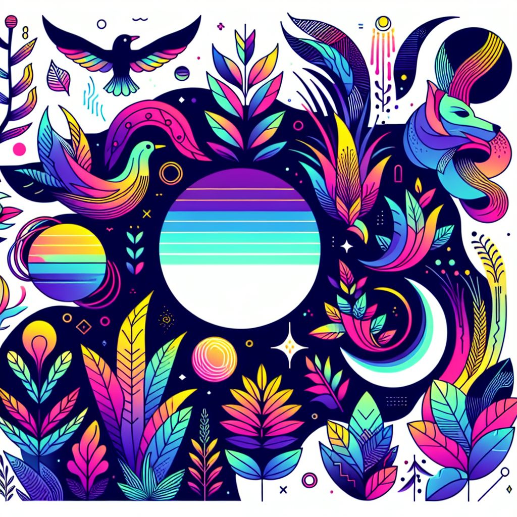 design in illustration style with gradients and white background