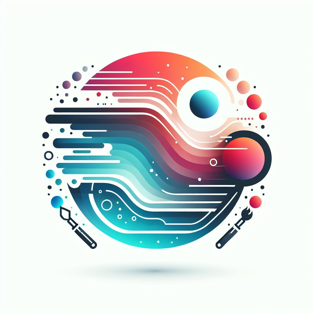 forward-thinking in illustration style with gradients and white background