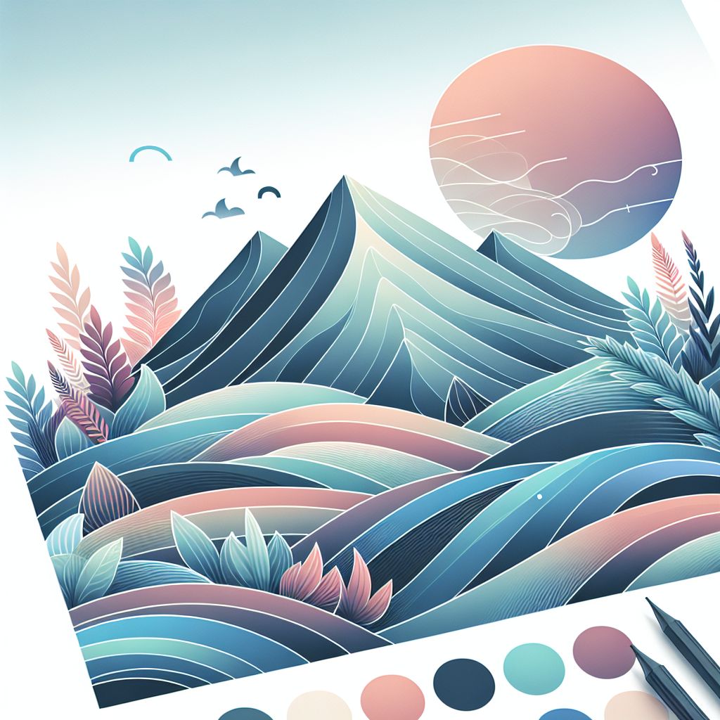 conduct in illustration style with gradients and white background