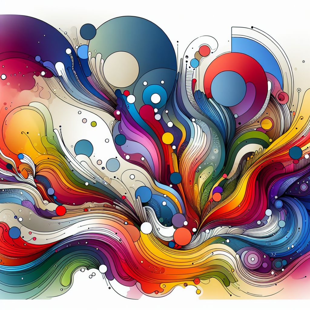 Inspiration in illustration style with gradients and white background