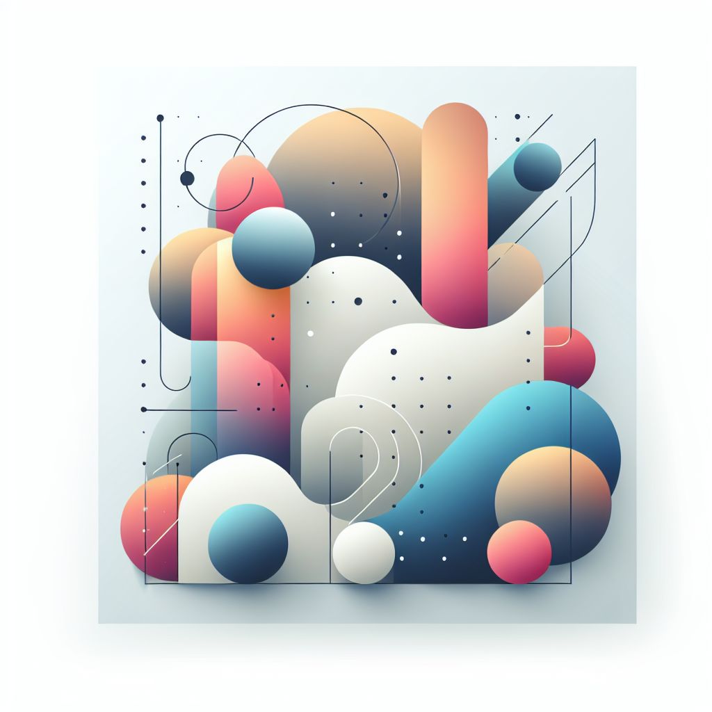 advantages in illustration style with gradients and white background
