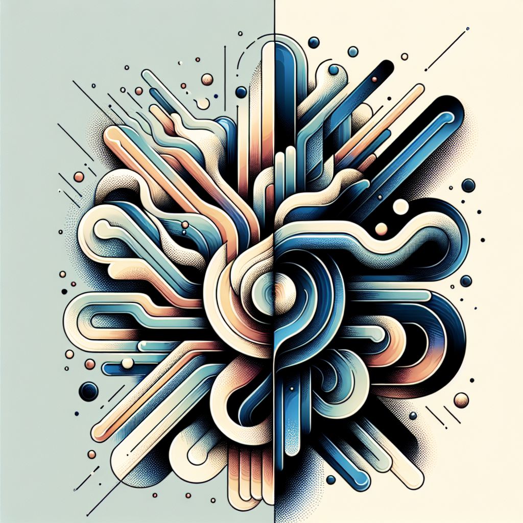 Unconventional breakthroughs in illustration style with gradients and white background
