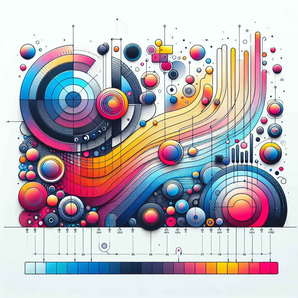 importance in illustration style with gradients and white background