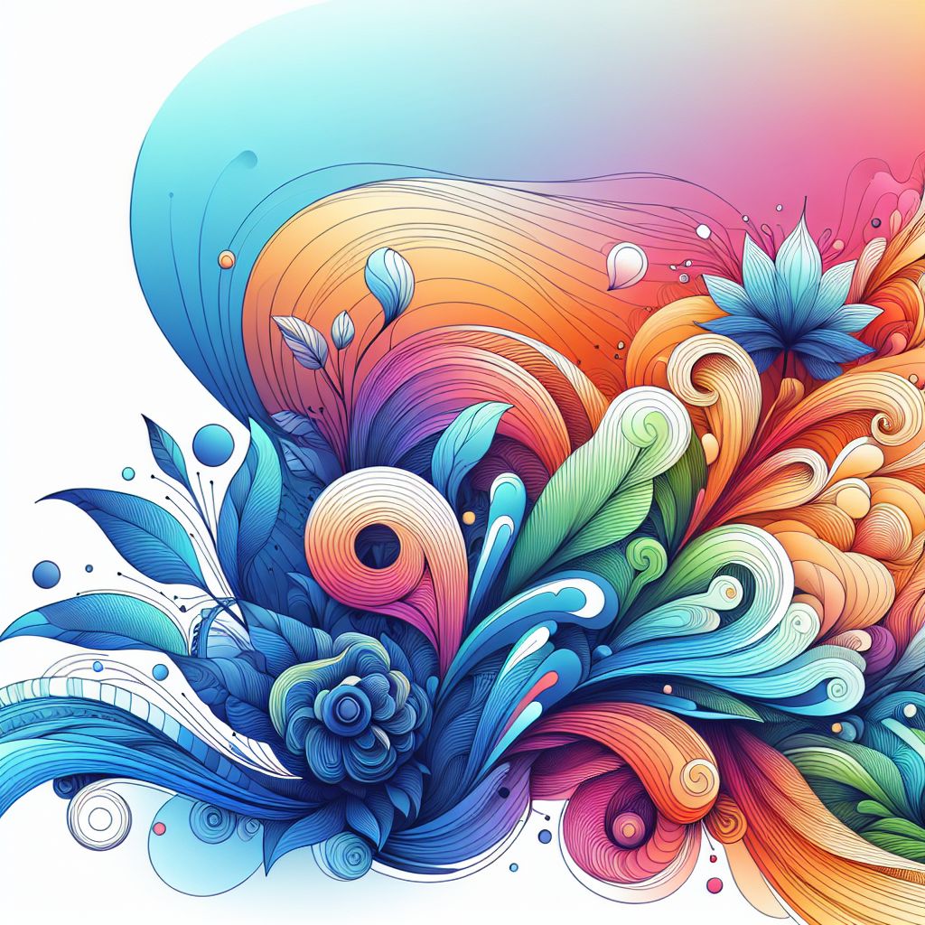 Create in illustration style with gradients and white background