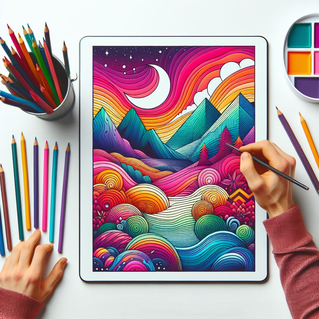 format in illustration style with gradients and white background