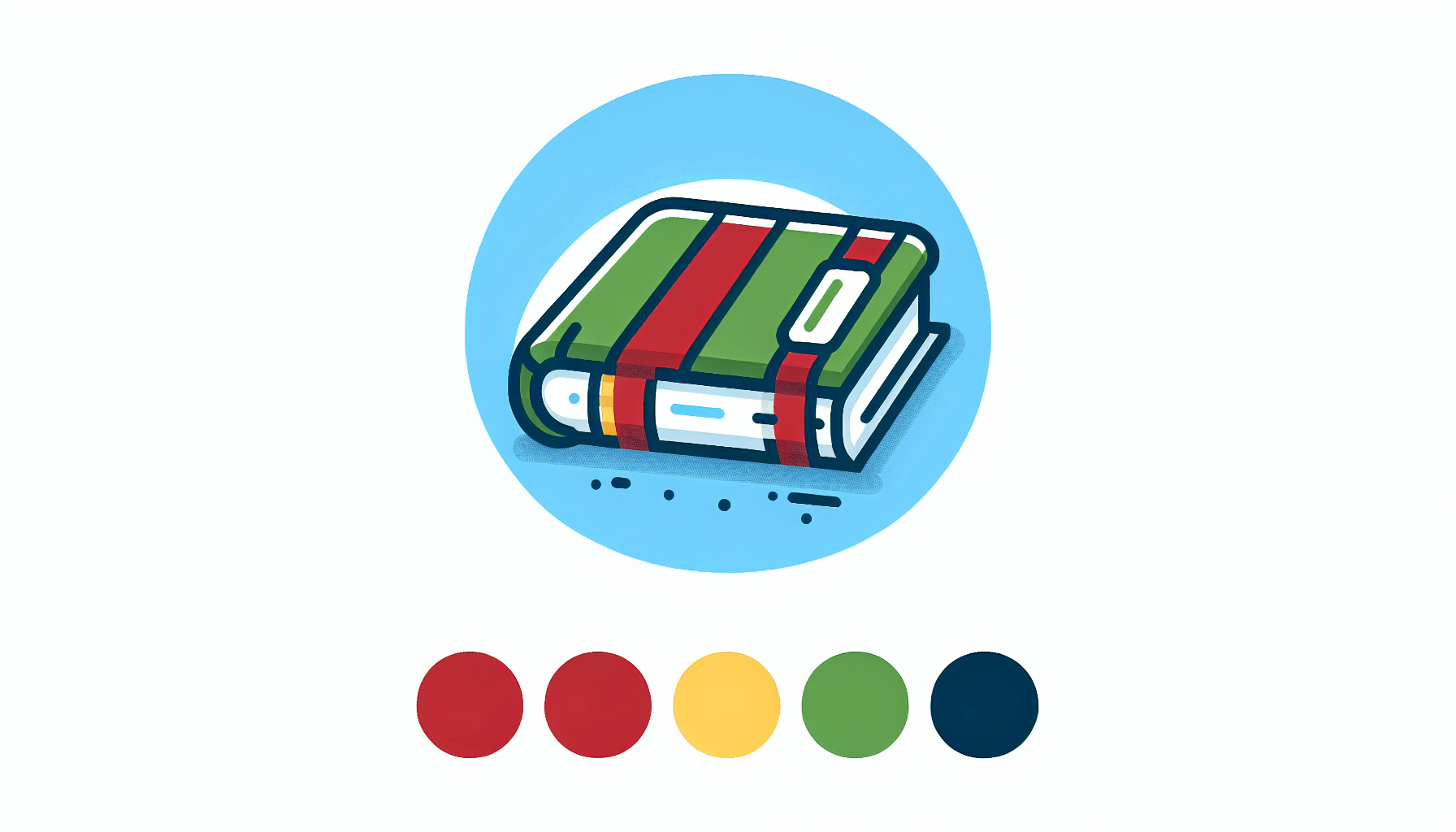 Textbook in flat illustration style and white background, red #f47574, green #88c7a8, yellow #fcc44b, and blue #645bc8 colors.