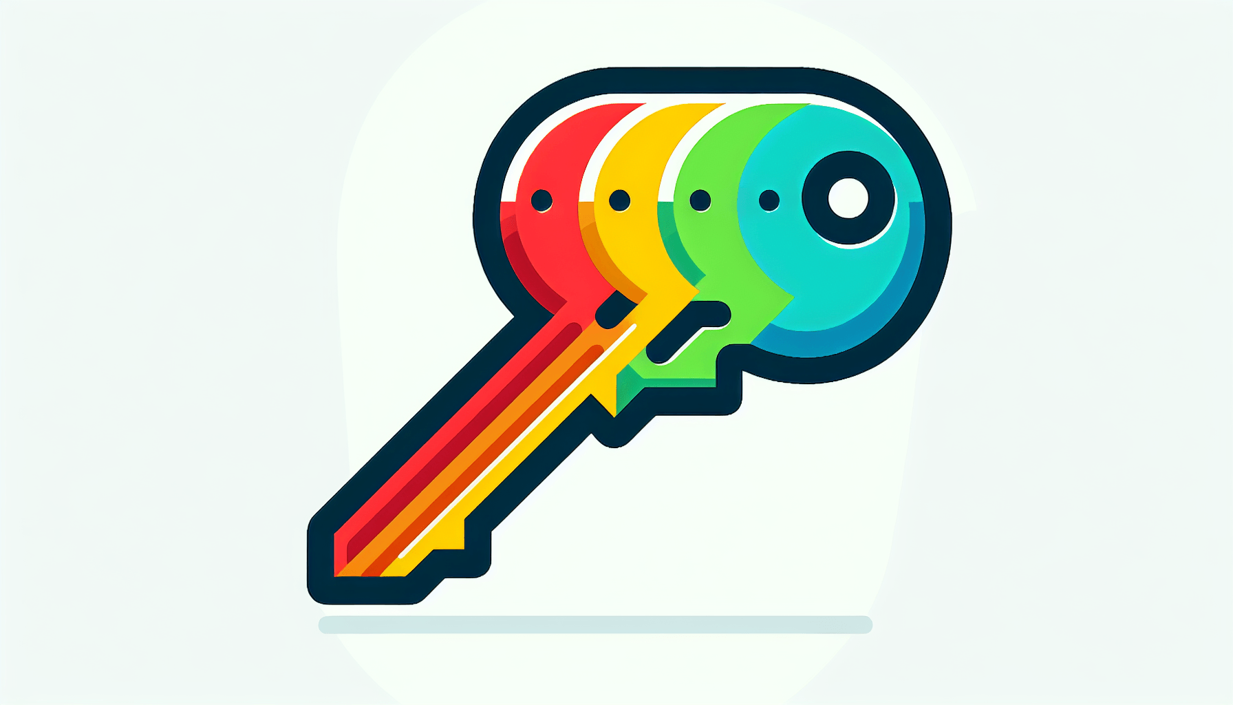 Key in flat illustration style and white background, red #f47574, green #88c7a8, yellow #fcc44b, and blue #645bc8 colors.