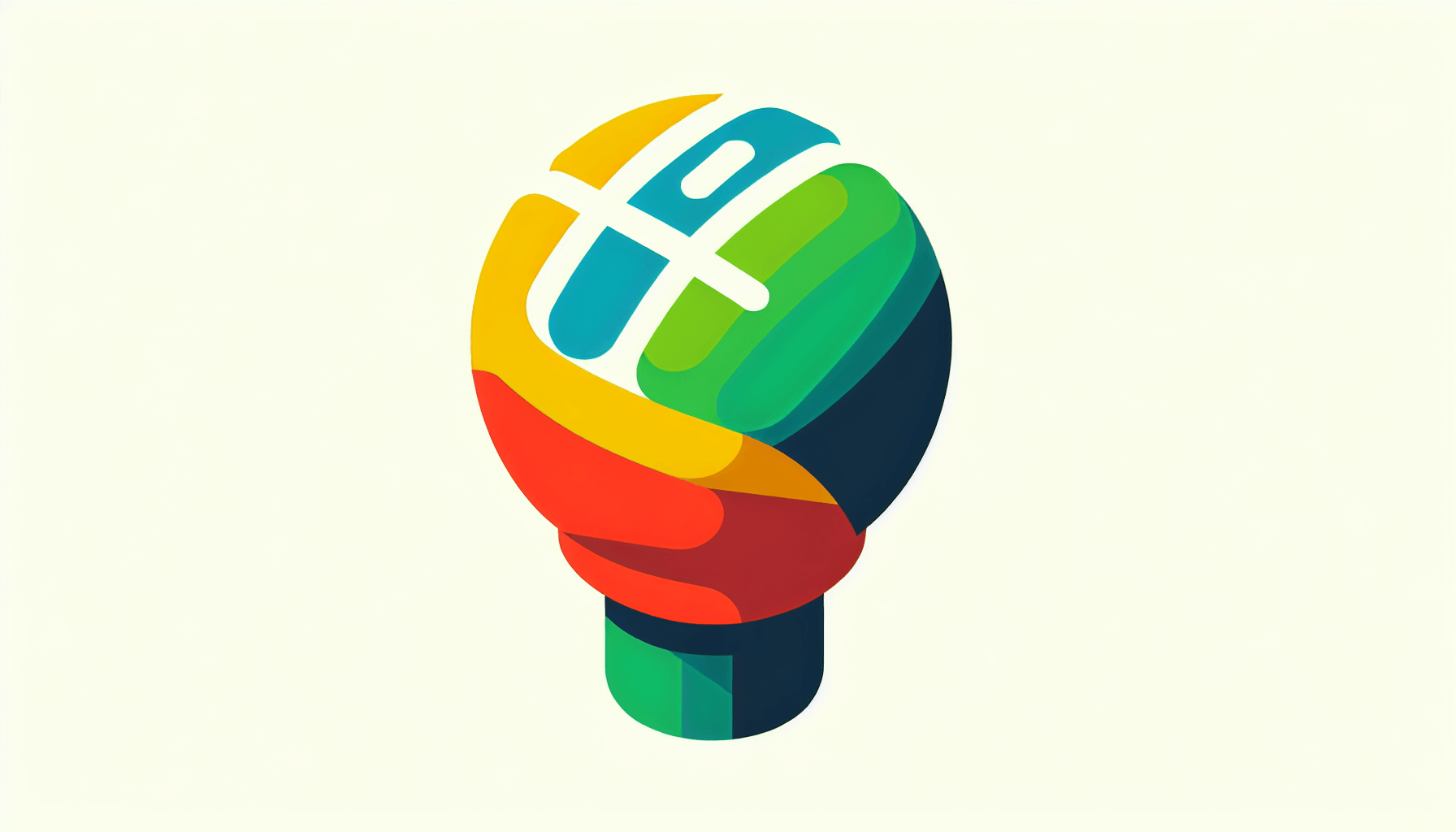 Gear shift in flat illustration style and white background, red #f47574, green #88c7a8, yellow #fcc44b, and blue #645bc8 colors.