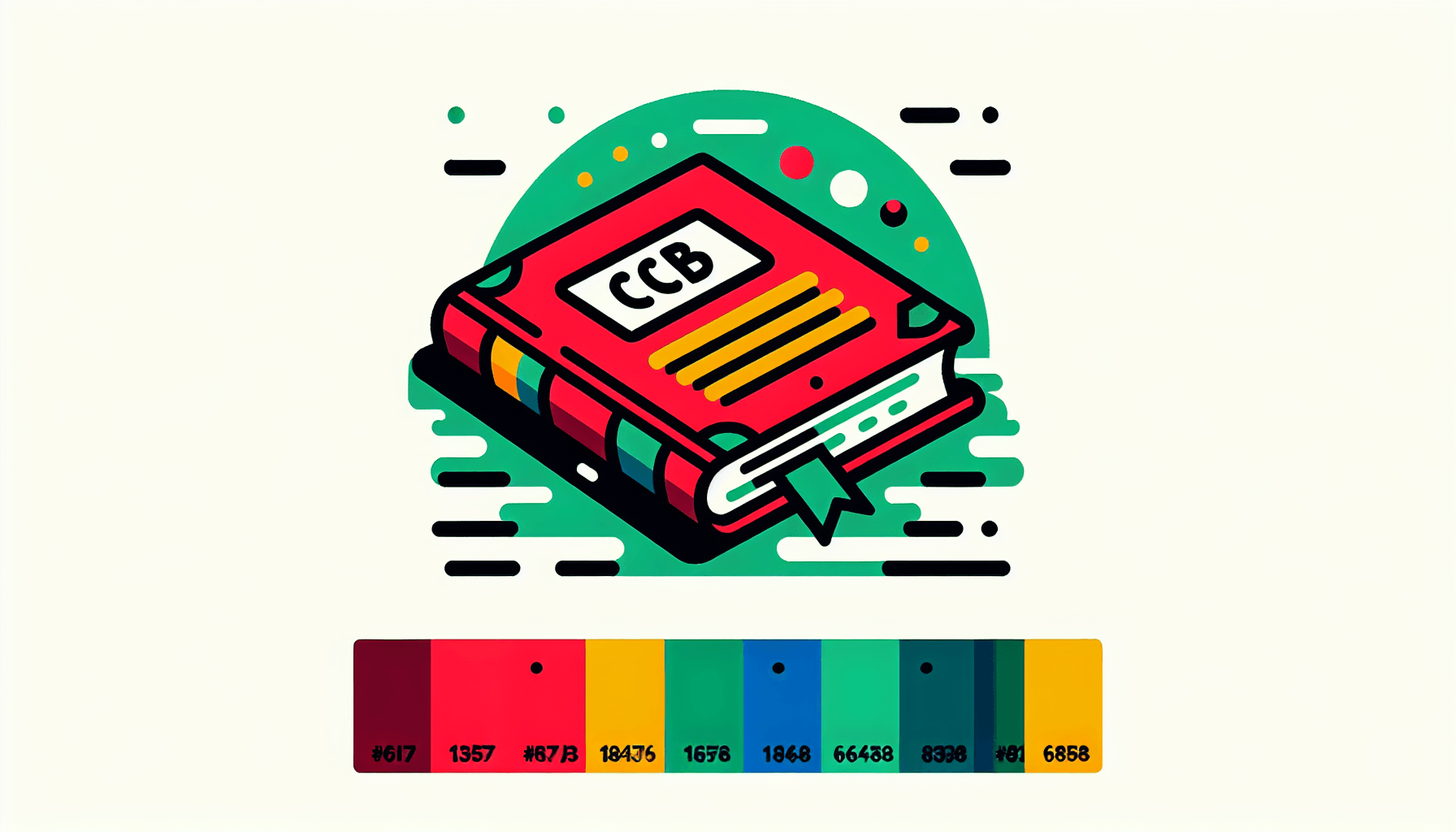 Textbook in flat illustration style and white background, red #f47574, green #88c7a8, yellow #fcc44b, and blue #645bc8 colors.