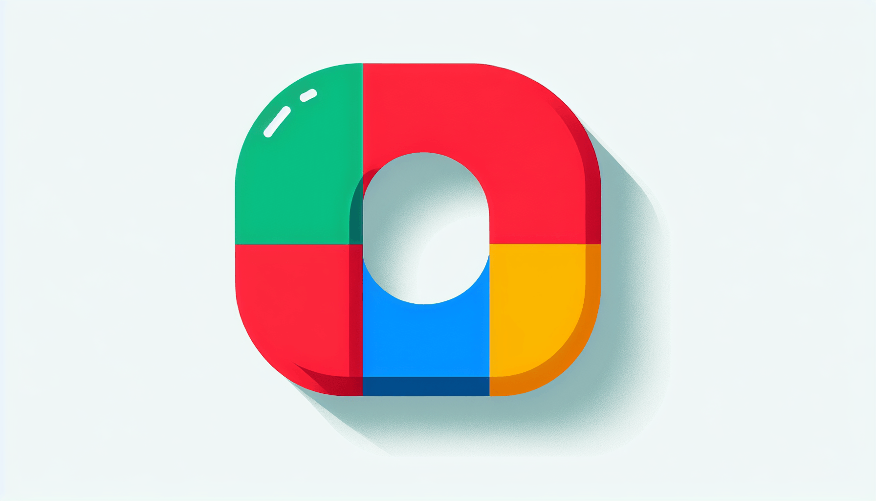 Magnet in flat illustration style and white background, red #f47574, green #88c7a8, yellow #fcc44b, and blue #645bc8 colors.