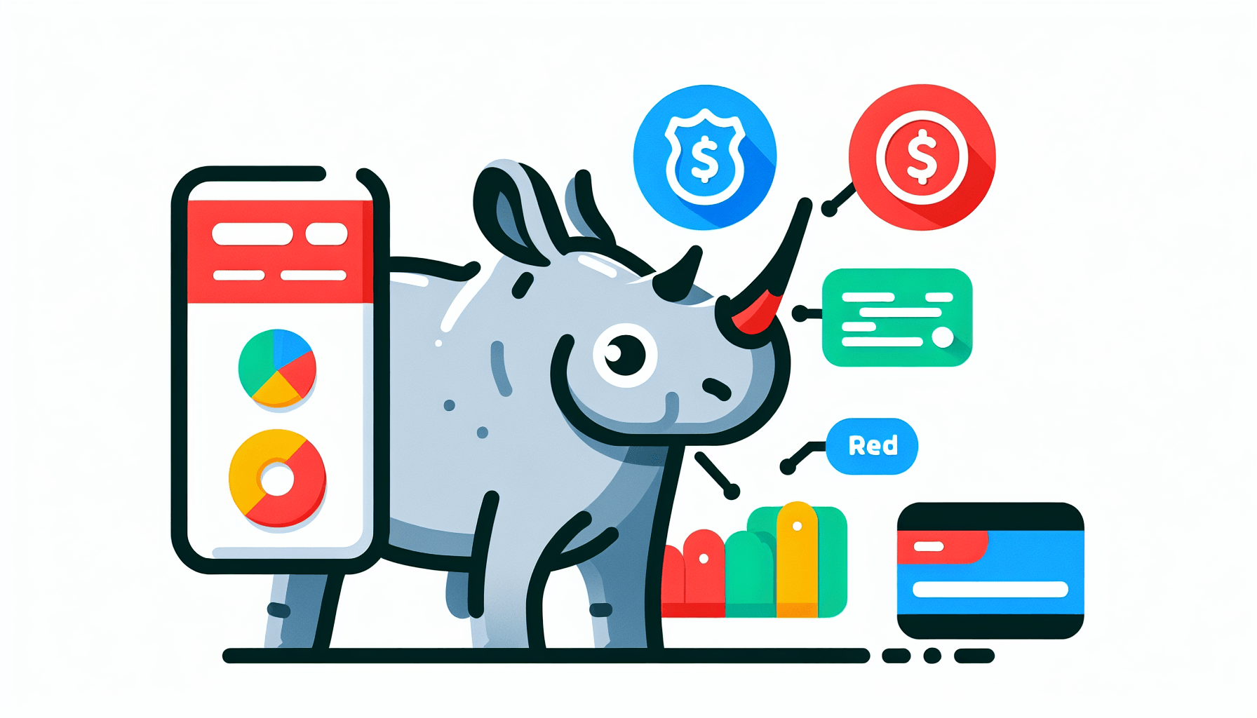 What makes Klarna unique? in flat illustration style and white background, red #f47574, green #88c7a8, yellow #fcc44b, and blue #645bc8 colors.