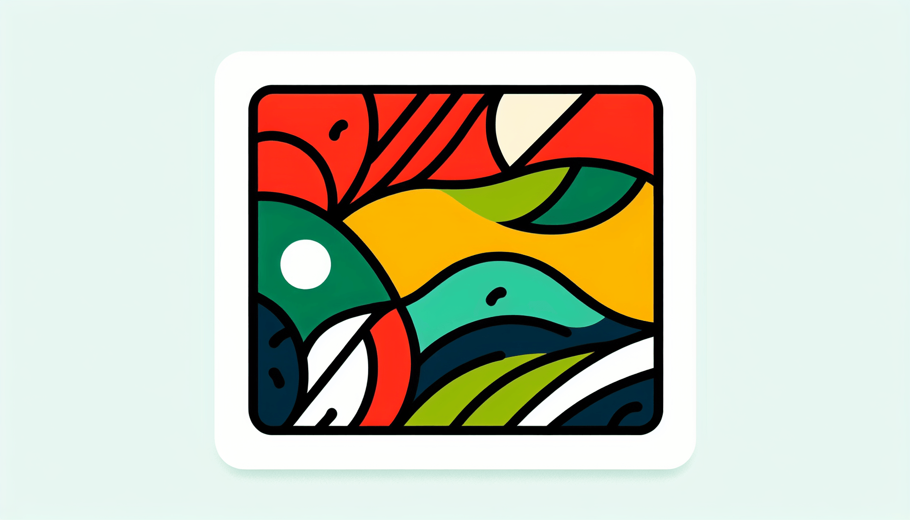 None in flat illustration style and white background, red #f47574, green #88c7a8, yellow #fcc44b, and blue #645bc8 colors.