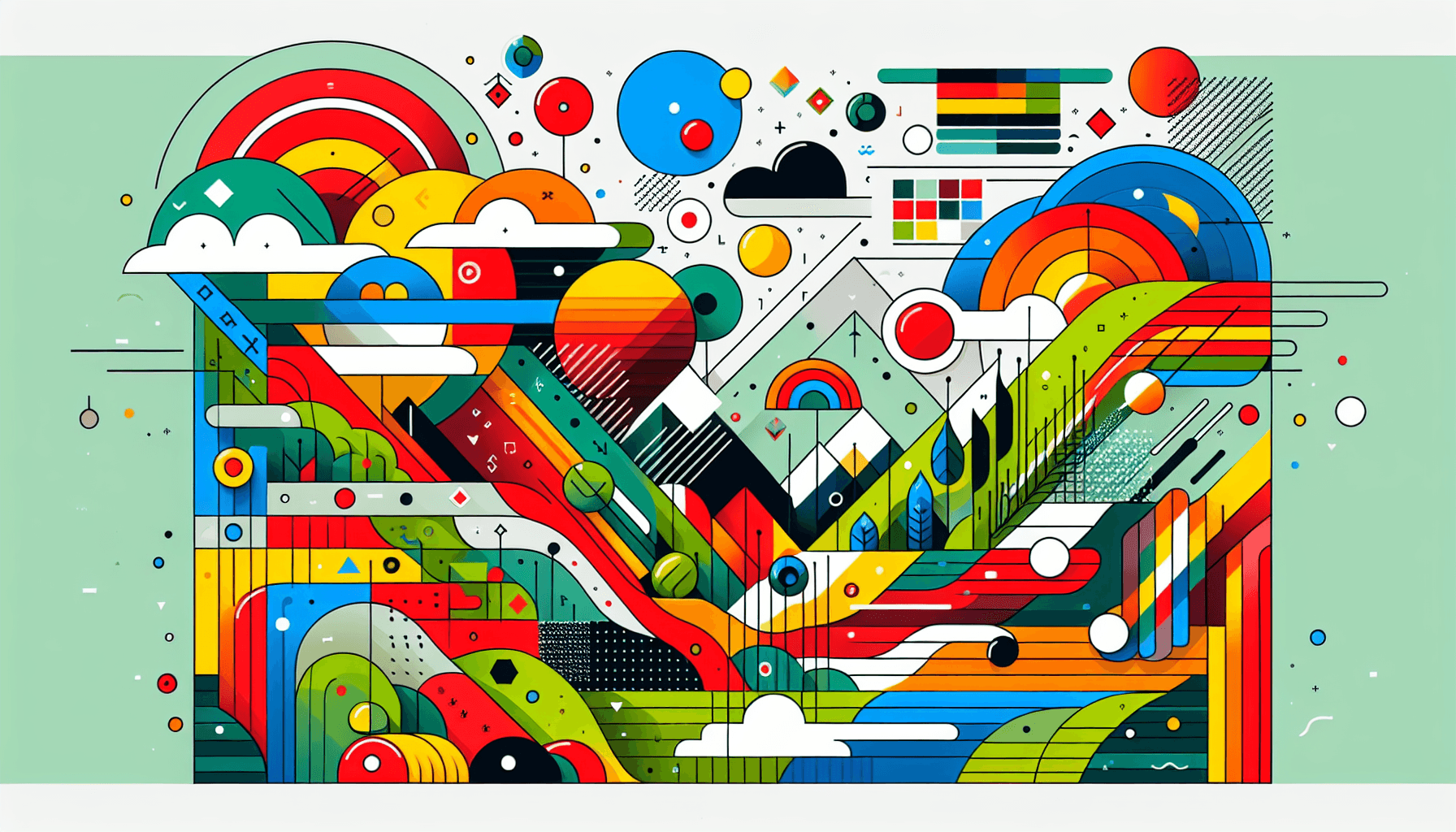 What is an example of a digital landscape?
