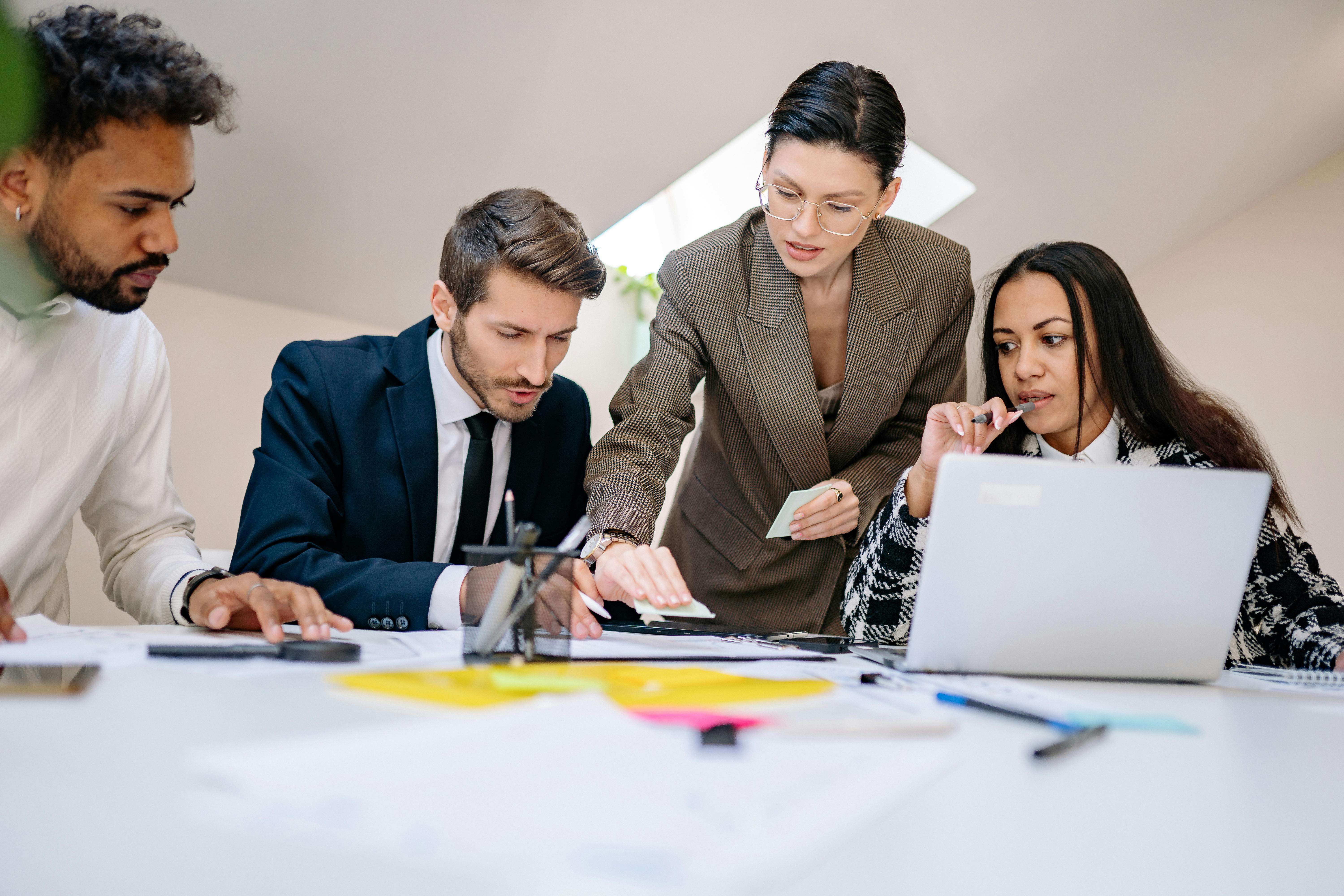 People working together in a modern office